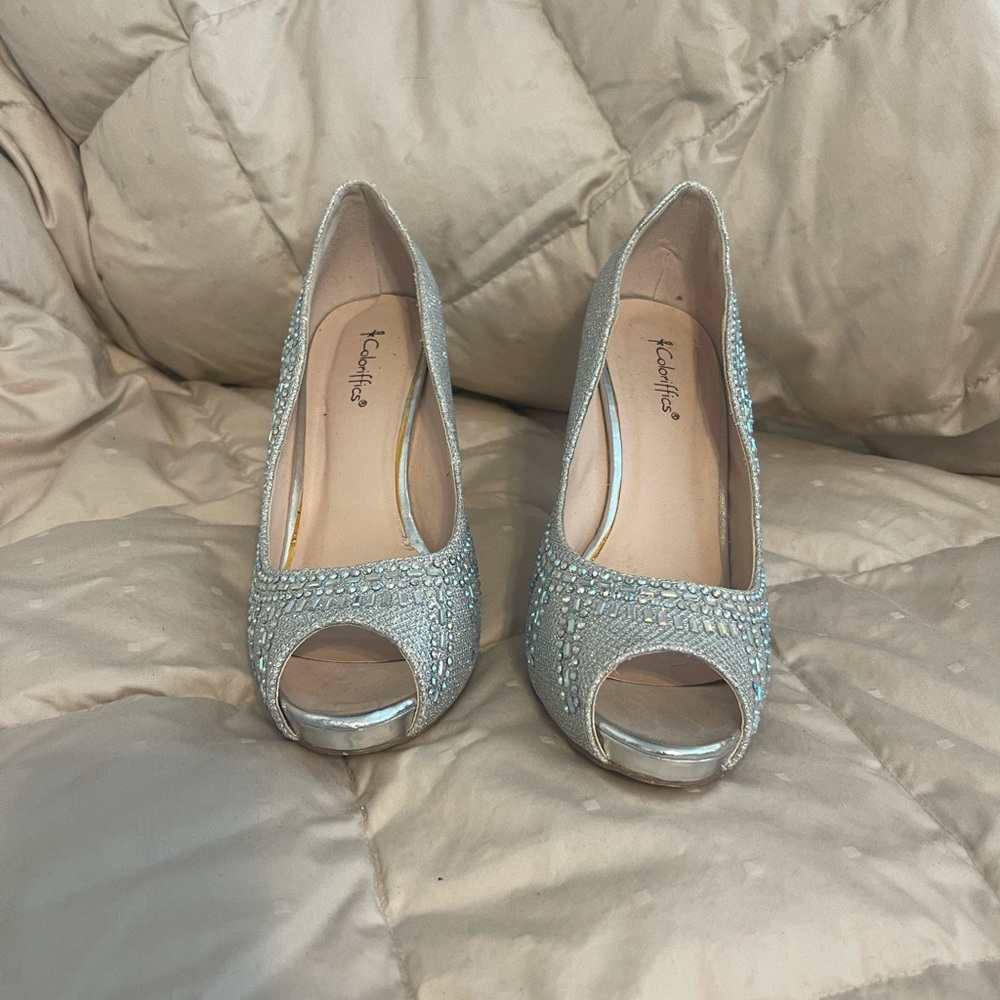 Open toe heels
